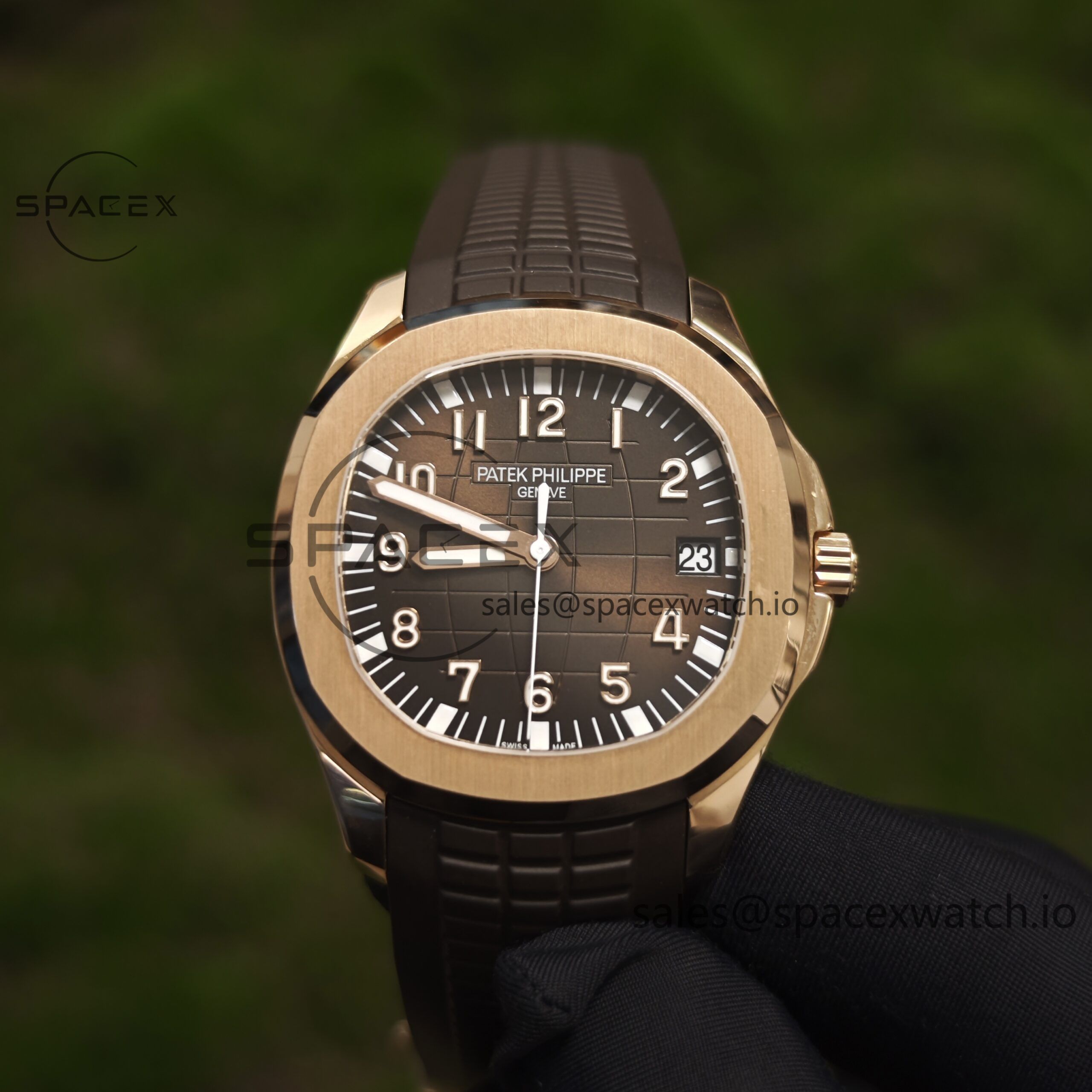 IMG_20250402_184526 Aquanaut 5167R original data 1:1 customized 18K pure gold case clasp, best alternative dial, hands, calendar, custom ACE324 integrated movement - Image 1
