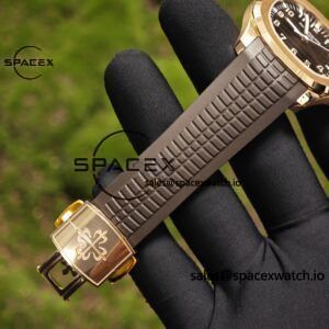 Aquanaut 5167R original data 1:1 customized 18K pure gold case clasp, best alternative dial, hands, calendar, custom ACE324 integrated movement - Image 24