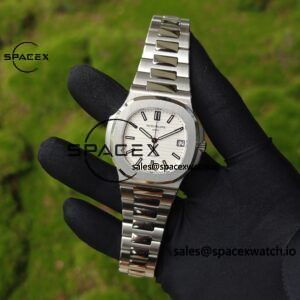 (Top Customization) Patek Philippe 5711/1A Tiffany Double Signature White Dial, Original Data 1:1 Customized Case and Strap, Customized Best Alternative Representative Plate, Pointer, Calendar, and ACE324 Integrated Movement, - Image 4