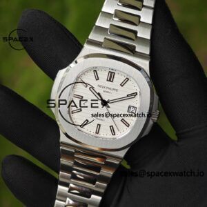 (Top Customization) Patek Philippe 5711/1A Tiffany Double Signature White Dial, Original Data 1:1 Customized Case and Strap, Customized Best Alternative Representative Plate, Pointer, Calendar, and ACE324 Integrated Movement, - Image 7