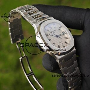 (Top Customization) Patek Philippe 5711/1A Tiffany Double Signature White Dial, Original Data 1:1 Customized Case and Strap, Customized Best Alternative Representative Plate, Pointer, Calendar, and ACE324 Integrated Movement, - Image 8