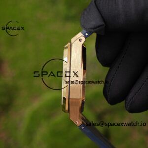 Customized AP Royal Oak Rose Gold Rubber Strap 26240, 1:1 Customized CNC18K Rose Gold Case Buckle, Imported Natural Rubber Strap, Best 4401 Integrated Movement, Customized Best Dial, Pointer, Calendar - Image 23