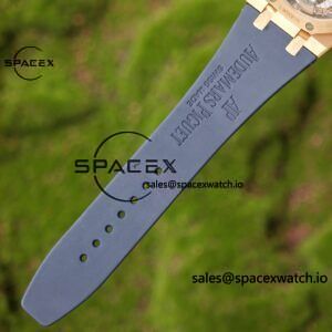 Customized AP Royal Oak Rose Gold Rubber Strap 26240, 1:1 Customized CNC18K Rose Gold Case Buckle, Imported Natural Rubber Strap, Best 4401 Integrated Movement, Customized Best Dial, Pointer, Calendar - Image 31