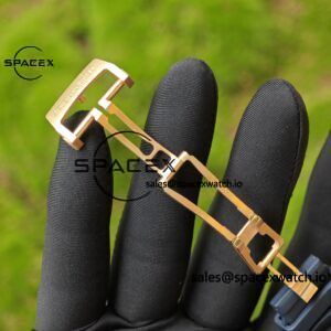 Customized AP Royal Oak Rose Gold Rubber Strap 26240, 1:1 Customized CNC18K Rose Gold Case Buckle, Imported Natural Rubber Strap, Best 4401 Integrated Movement, Customized Best Dial, Pointer, Calendar - Image 35