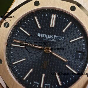 AP Royal Oak 39mm 15202 blue dial, electroplated 18K gold case (consistent color), dial hands undergo secondary finishing treatment, case undergoes secondary polishing - Image 15