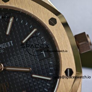 AP Royal Oak 39mm 15202 blue dial, electroplated 18K gold case (consistent color), dial hands undergo secondary finishing treatment, case undergoes secondary polishing - Image 16
