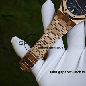 AP Royal Oak 39mm 15202 blue dial, electroplated 18K gold case (consistent color), dial hands undergo secondary finishing treatment, case undergoes secondary polishing - Image 24