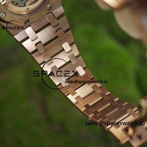AP Royal Oak 39mm 15202 blue dial, electroplated 18K gold case (consistent color), dial hands undergo secondary finishing treatment, case undergoes secondary polishing - Image 26