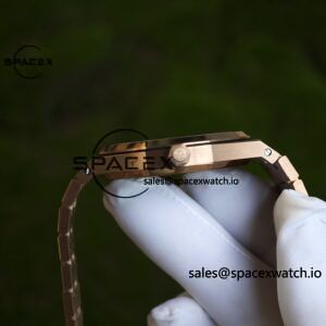 AP Royal Oak 39mm 15202 blue dial, electroplated 18K gold case (consistent color), dial hands undergo secondary finishing treatment, case undergoes secondary polishing - Image 18