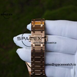 AP Royal Oak 39mm 15202 blue dial, electroplated 18K gold case (consistent color), dial hands undergo secondary finishing treatment, case undergoes secondary polishing - Image 27