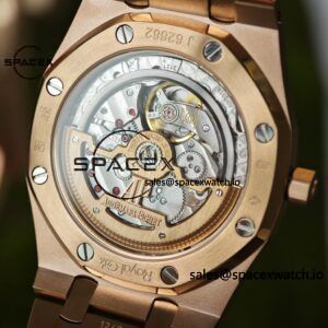 AP Royal Oak 39mm 15202 blue dial, electroplated 18K gold case (consistent color), dial hands undergo secondary finishing treatment, case undergoes secondary polishing - Image 22