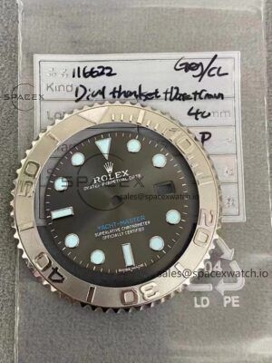 Rolex Yacht Master Series Grey Dial 116622 Customized Improved Original Factory Dial Outer Ring Mirror pointer Calendar Crown 6-piece Set, Dandong 3155 Movement - Image 34