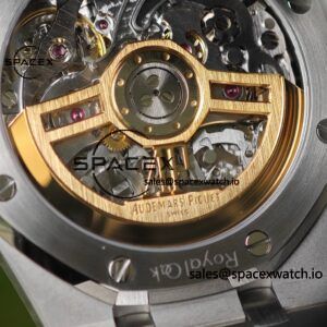 Customize AP Royal Oak 26240BC, customize the best alternative blue dial, date display, and substitute hands, hand inlaid with jewelry grade natural sapphire outer ring, CNC 1:1 customized case strap and clasp, currently the best 4401 integrated movement - Image 28