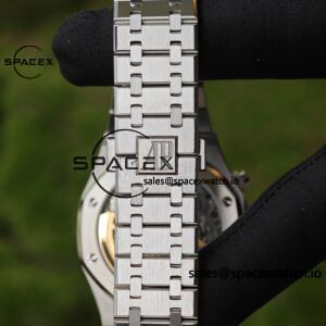 Customize AP Royal Oak 26240BC, customize the best alternative blue dial, date display, and substitute hands, hand inlaid with jewelry grade natural sapphire outer ring, CNC 1:1 customized case strap and clasp, currently the best 4401 integrated movement - Image 37