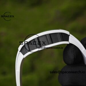Customized Richard Mill 61-01 green track, ZF white ceramic case, customized VA best integrated movement (appearance and function identical to genuine), natural white rubber strap - Image 13