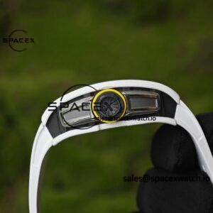 Customized Richard Mill 61-01 green track, ZF white ceramic case, customized VA best integrated movement (appearance and function identical to genuine), natural white rubber strap - Image 14