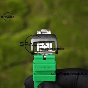 Customized Richard Mill 61-01 green track, ZF black ceramic case, customized VA best integrated movement (appearance and function identical to genuine), green natural rubber strap, yellow crown rubber ring - Image 31