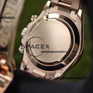 New Rolex Daytona series m126595tbr rose gold, handmade custom true T-shaped diamond outer ring, (Swiss handmade inlay) electroplated 18K rose gold case, strap, clasp, Dandong 4130 movement - Image 18