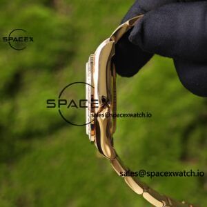 New Rolex Daytona series m126595tbr rose gold, handmade custom true T-shaped diamond outer ring, (Swiss handmade inlay) electroplated 18K rose gold case, strap, clasp, Dandong 4130 movement - Image 17