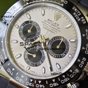 Rolex Daytona 116519 customized with the best alternative outer dial and hands on the market, equipped with Dandong 4130 movement and natural black fluororubber strap - Image 15