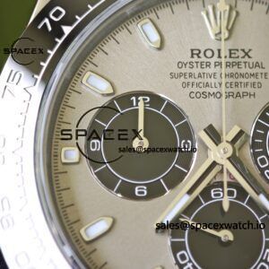Rolex Daytona 116519 customized with the best alternative outer dial and hands on the market, equipped with Dandong 4130 movement and natural black fluororubber strap - Image 17