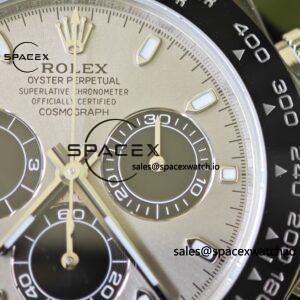 Rolex Daytona 116519 customized with the best alternative outer dial and hands on the market, equipped with Dandong 4130 movement and natural black fluororubber strap - Image 18