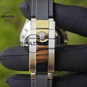 Rolex Daytona 116519 customized with the best alternative outer dial and hands on the market, equipped with Dandong 4130 movement and natural black fluororubber strap - Image 26