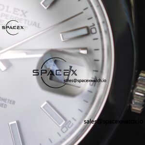 41mm Rolex DateJust m126300 white dial, custom modified genuine watch accessories, outer ring, dial, mirror, hands, Dandong 3235 integrated movement, 904L steel case strap - Image 17