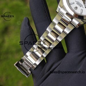 41mm Rolex DateJust m126300 white dial, custom modified genuine watch accessories, outer ring, dial, mirror, hands, Dandong 3235 integrated movement, 904L steel case strap - Image 23