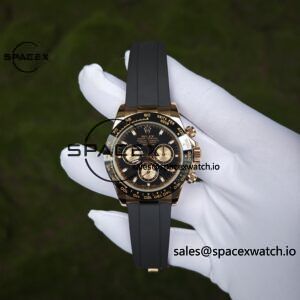 Rolex Daytona 116515 German CNC custom 18K pure gold case and clasp, equipped with genuine dial pointer mirror and outer ring four piece set, Dandong 4130 movement, installed according to official standards - Image 5