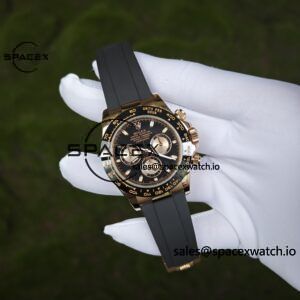 Rolex Daytona 116515 German CNC custom 18K pure gold case and clasp, equipped with genuine dial pointer mirror and outer ring four piece set, Dandong 4130 movement, installed according to official standards - Image 6