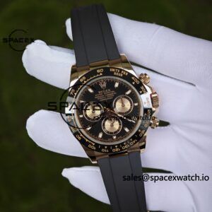 Rolex Daytona 116515 German CNC custom 18K pure gold case and clasp, equipped with genuine dial pointer mirror and outer ring four piece set, Dandong 4130 movement, installed according to official standards - Image 9