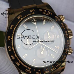 Rolex Daytona 116515 German CNC custom 18K pure gold case and clasp, equipped with genuine dial pointer mirror and outer ring four piece set, Dandong 4130 movement, installed according to official standards - Image 13