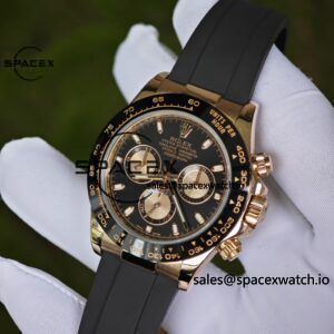 Rolex Daytona 116515 German CNC custom 18K pure gold case and clasp, equipped with genuine dial pointer mirror and outer ring four piece set, Dandong 4130 movement, installed according to official standards - Image 14