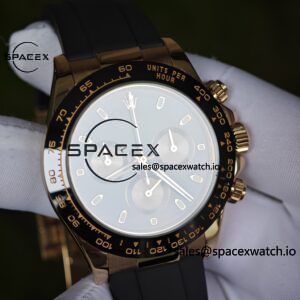 Rolex Daytona 116515 German CNC custom 18K pure gold case and clasp, equipped with genuine dial pointer mirror and outer ring four piece set, Dandong 4130 movement, installed according to official standards - Image 16