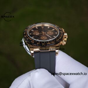 Rolex Daytona 116515 German CNC custom 18K pure gold case and clasp, equipped with genuine dial pointer mirror and outer ring four piece set, Dandong 4130 movement, installed according to official standards - Image 17