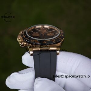 Rolex Daytona 116515 German CNC custom 18K pure gold case and clasp, equipped with genuine dial pointer mirror and outer ring four piece set, Dandong 4130 movement, installed according to official standards - Image 18