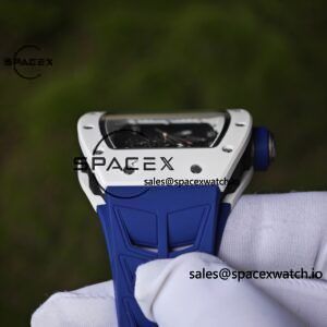 1: 1. Customize the best version RM-055 Japan limited edition, titanium rubber case, Vaucher RMUL2 super movement, blue rubber strap, high transparency curved sapphire crystal, titanium buckle - Image 13