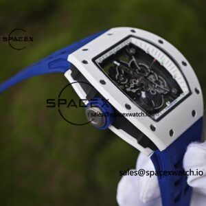 1: 1. Customize the best version RM-055 Japan limited edition, titanium rubber case, Vaucher RMUL2 super movement, blue rubber strap, high transparency curved sapphire crystal, titanium buckle - Image 17