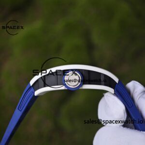 1: 1. Customize the best version RM-055 Japan limited edition, titanium rubber case, Vaucher RMUL2 super movement, blue rubber strap, high transparency curved sapphire crystal, titanium buckle - Image 19
