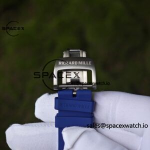 1: 1. Customize the best version RM-055 Japan limited edition, titanium rubber case, Vaucher RMUL2 super movement, blue rubber strap, high transparency curved sapphire crystal, titanium buckle - Image 27
