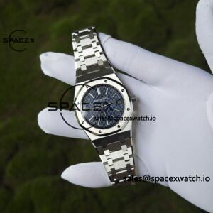AP Royal Oak 39mm 15202 blue dial, original data 1:1 customized case strap, imported replacement blue dial, customized best alternative pointer and calendar, equipped with new GEN2121 movement 22K gold tourbillon - Image 3
