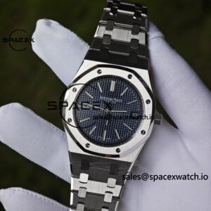 AP Royal Oak 39mm 15202 blue dial, original data 1:1 customized case strap, imported replacement blue dial, customized best alternative pointer and calendar, equipped with new GEN2121 movement 22K gold tourbillon - Image 7