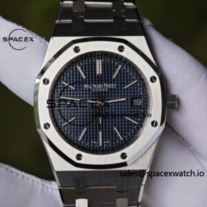 AP Royal Oak 39mm 15202 blue dial, original data 1:1 customized case strap, imported replacement blue dial, customized best alternative pointer and calendar, equipped with new GEN2121 movement 22K gold tourbillon - Image 8