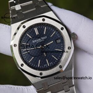 AP Royal Oak 39mm 15202 blue dial, original data 1:1 customized case strap, imported replacement blue dial, customized best alternative pointer and calendar, equipped with new GEN2121 movement 22K gold tourbillon - Image 9