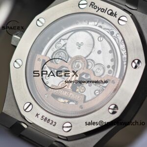AP Royal Oak 39mm 15202 blue dial, original data 1:1 customized case strap, imported replacement blue dial, customized best alternative pointer and calendar, equipped with new GEN2121 movement 22K gold tourbillon - Image 21