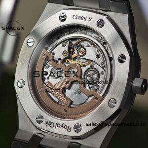 AP Royal Oak 39mm 15202 blue dial, original data 1:1 customized case strap, imported replacement blue dial, customized best alternative pointer and calendar, equipped with new GEN2121 movement 22K gold tourbillon - Image 22