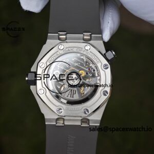 AUDEMARS PIGUET Royal Oak Offshore Submersible 15720, equipped with original grey dial, grey rubber strap, and 4308 integrated movement - Image 22