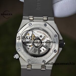 AUDEMARS PIGUET Royal Oak Offshore Submersible 15720, equipped with original grey dial, grey rubber strap, and 4308 integrated movement - Image 24