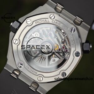 AUDEMARS PIGUET Royal Oak Offshore Submersible 15720, equipped with original grey dial, grey rubber strap, and 4308 integrated movement - Image 25